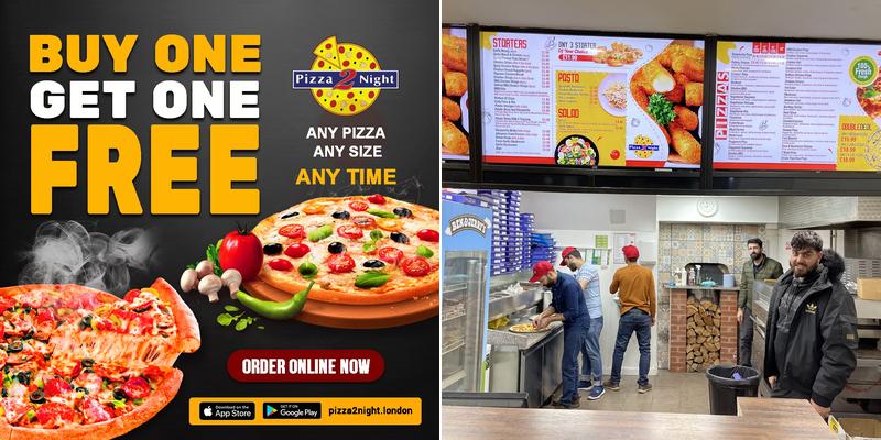 Pizza 2 Night Erith Menu