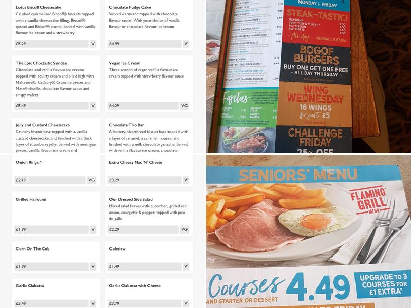 Norman Conquest Menu