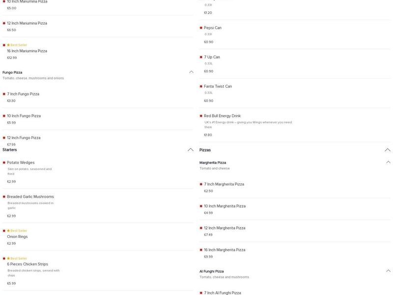 Mystic Bites Eston Menu