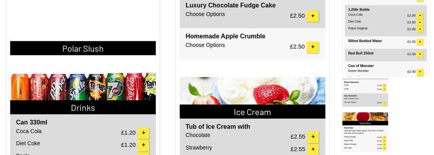 Golden Bell Fish And Chips Menu