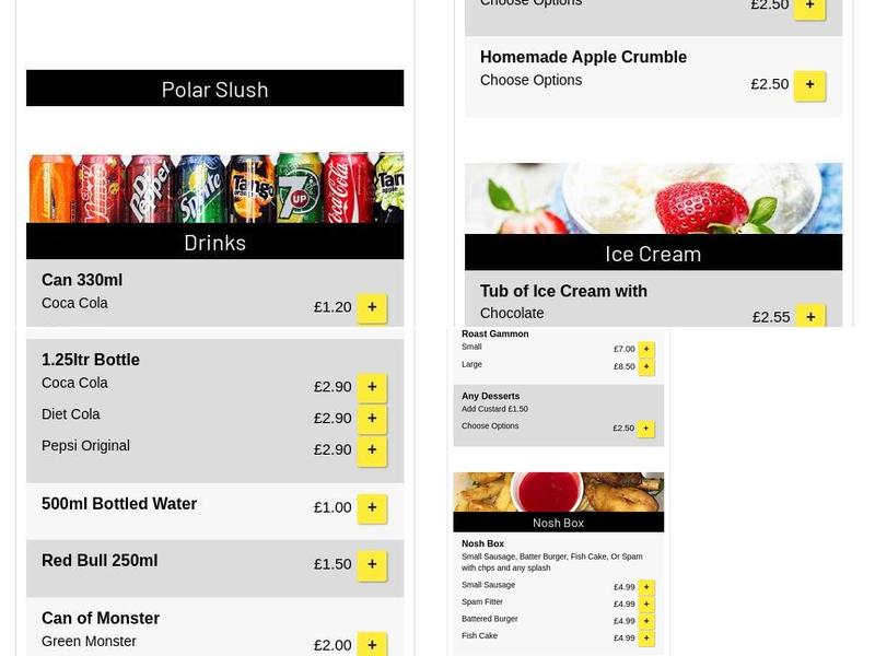 Golden Bell Fish And Chips Menu