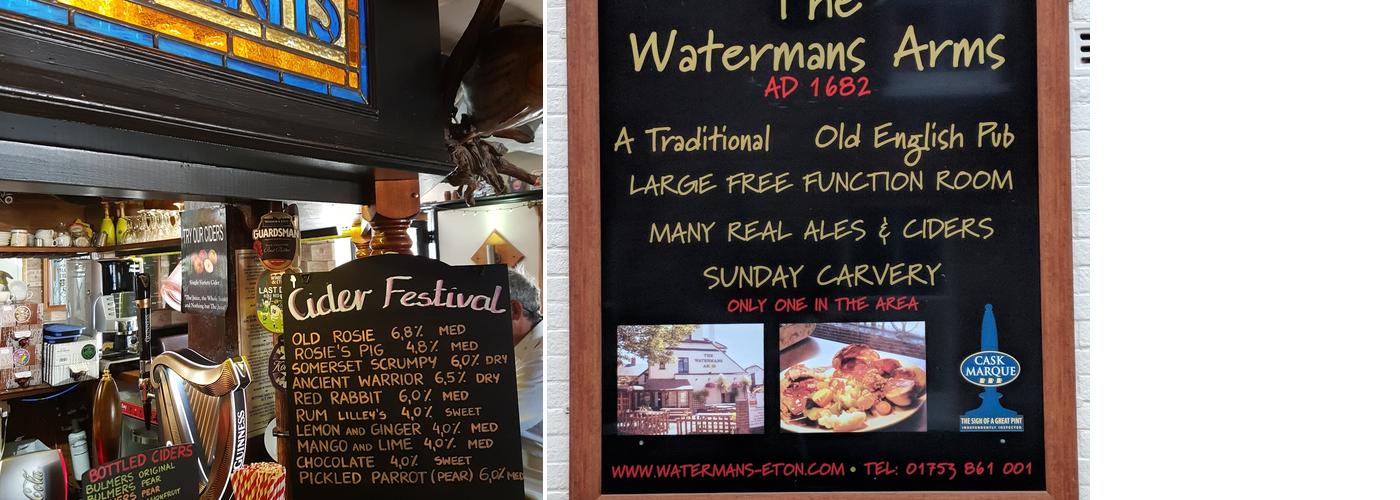 The Watermans Arms Menu