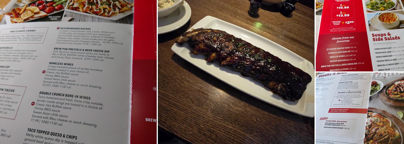 Applebee's Grill + Bar Menu