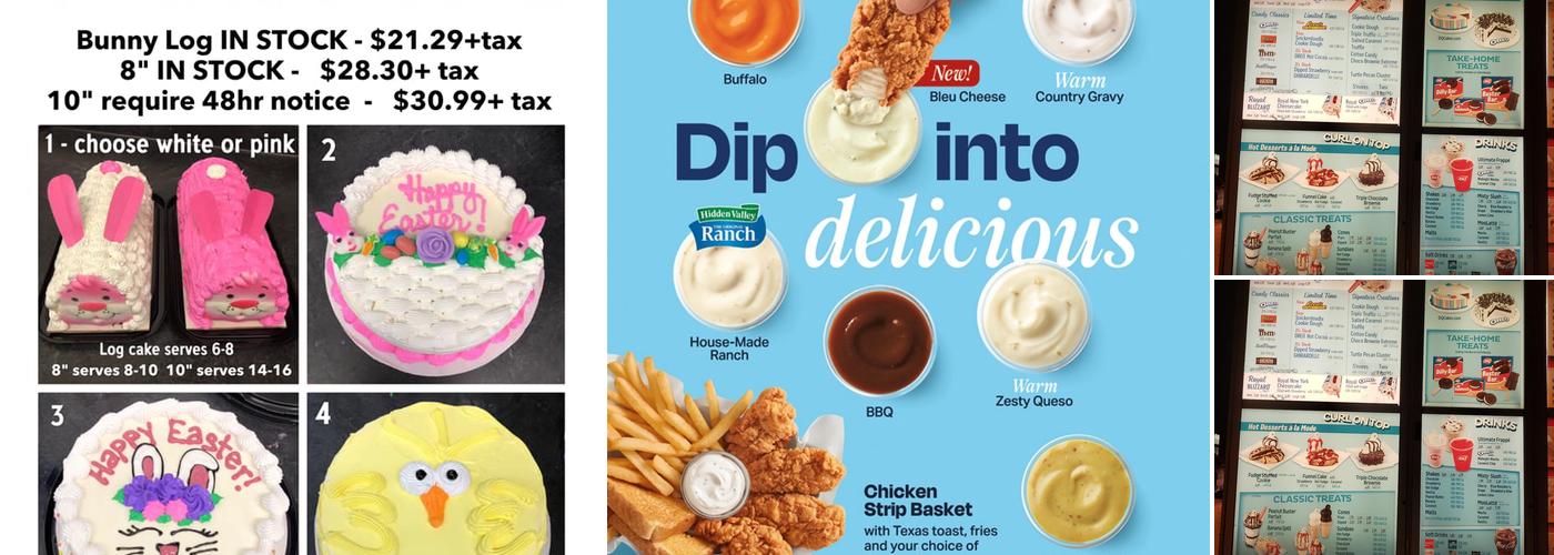 Dairy Queen Store Menu