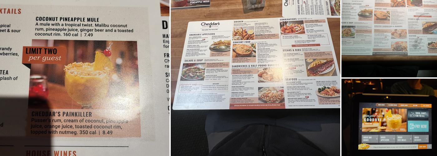 Cheddar's Scratch Kitchen Menu