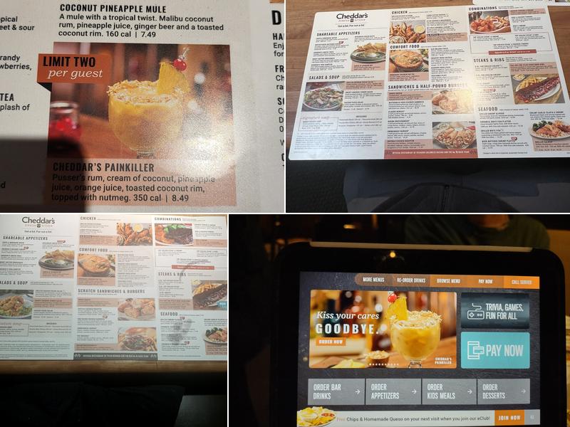 Cheddar's Scratch Kitchen Menu