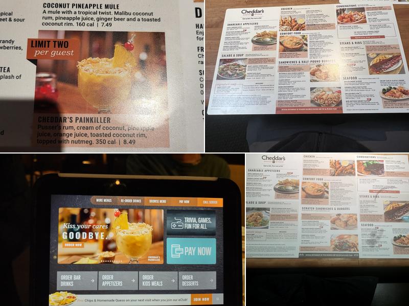 Cheddar's Scratch Kitchen Menu