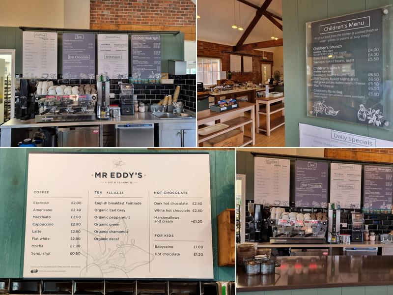 Mr Eddy’s Tea Rooms Menu