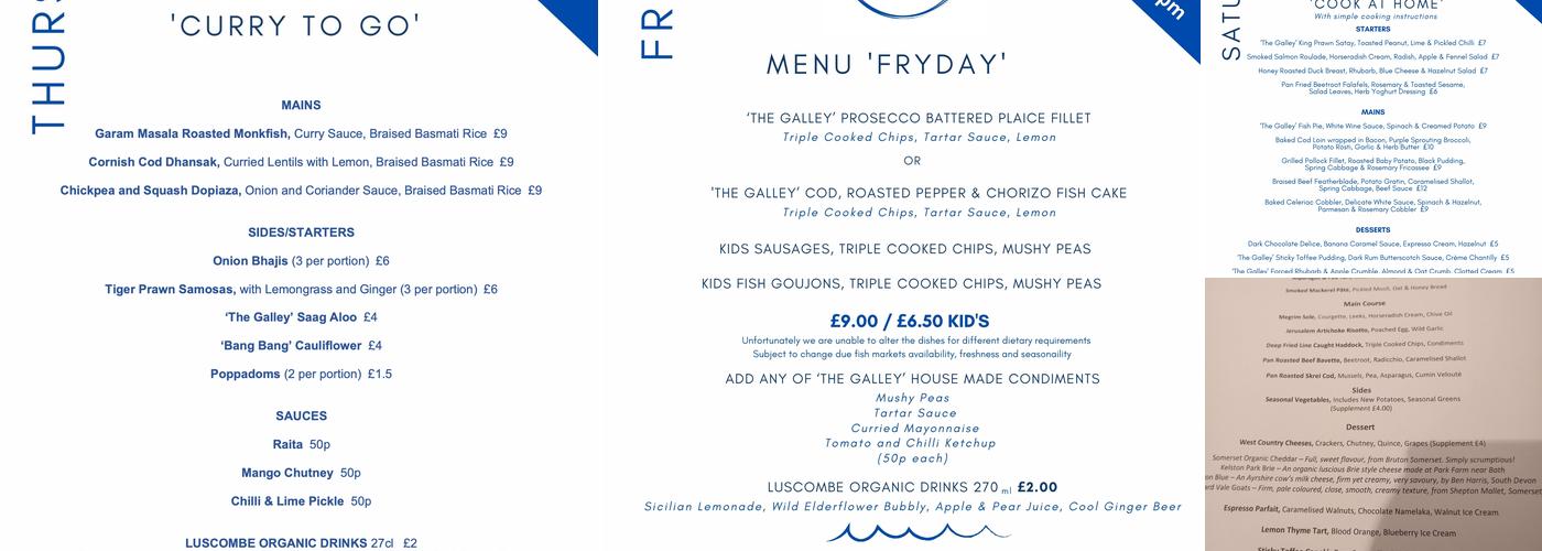 The Galley Restaurant Menu