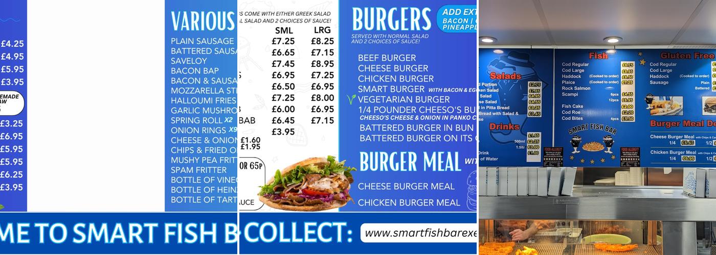 Smart Fish Bar Menu