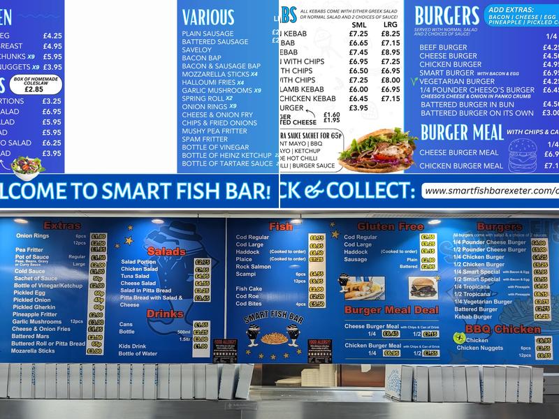Smart Fish Bar Menu