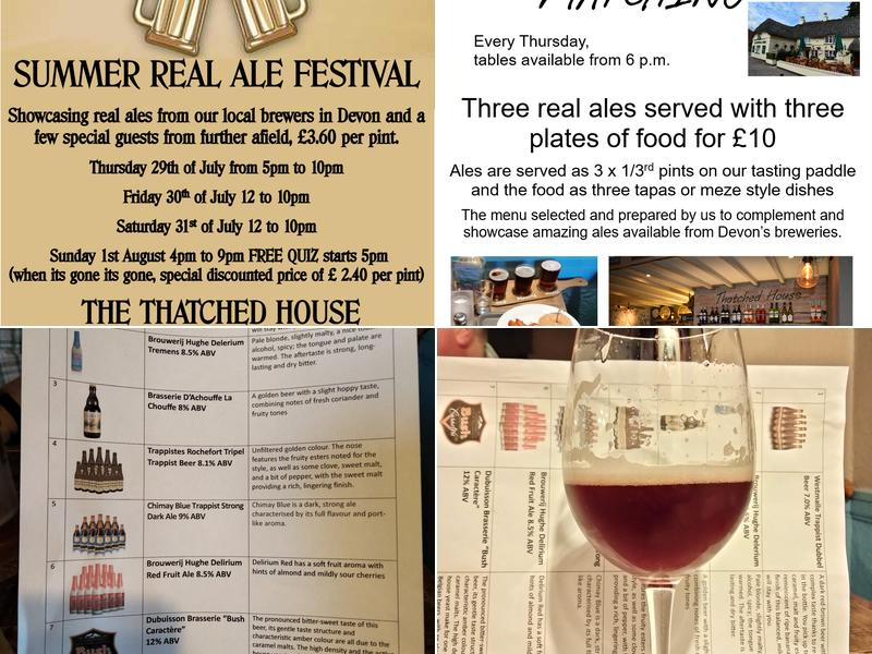 The Thatched House Menu