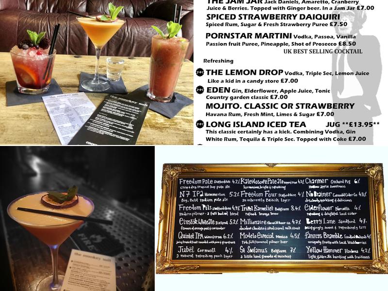 The Monkey Suit Menu