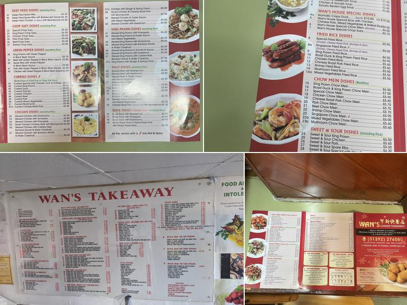 Wan's Menu