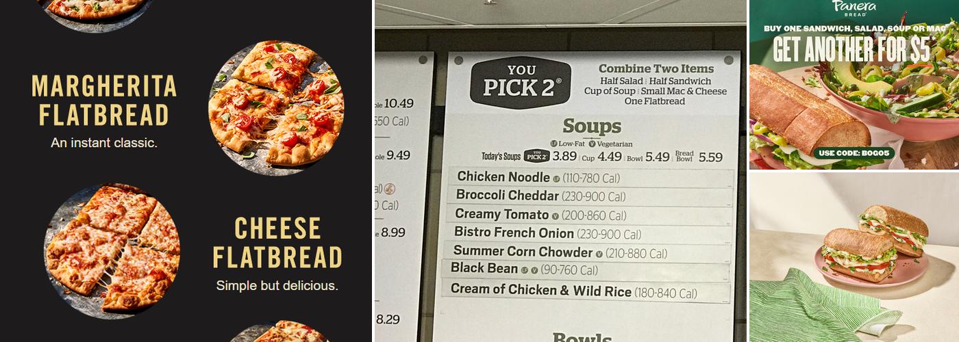 Panera Bread Menu