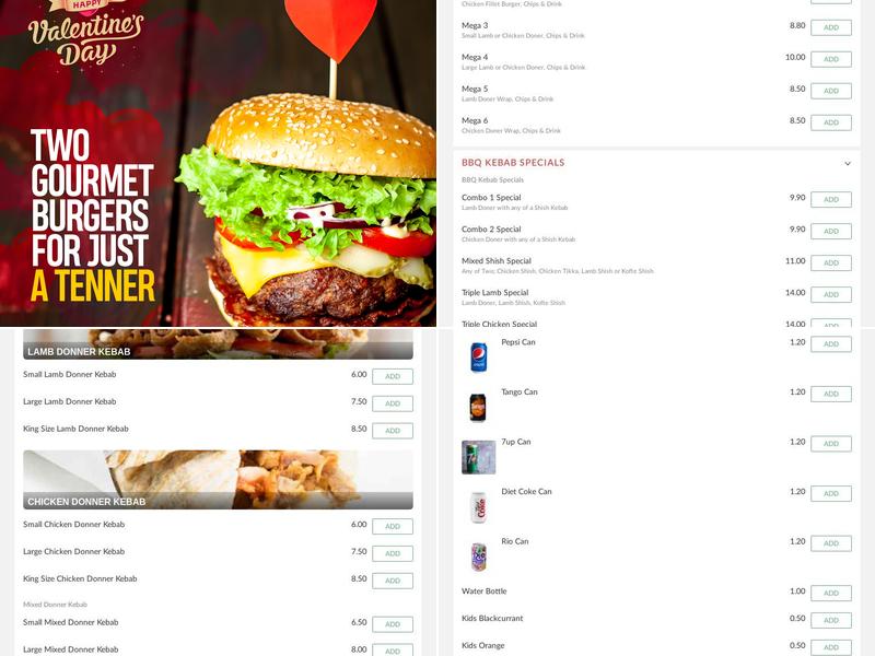 BBQ Kebab House Menu