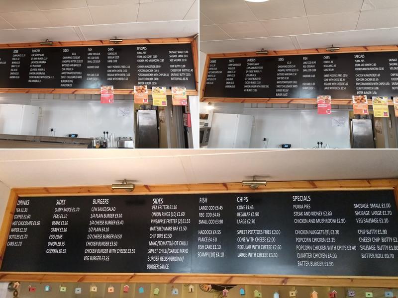 The Clock Tower Fish Bar Menu