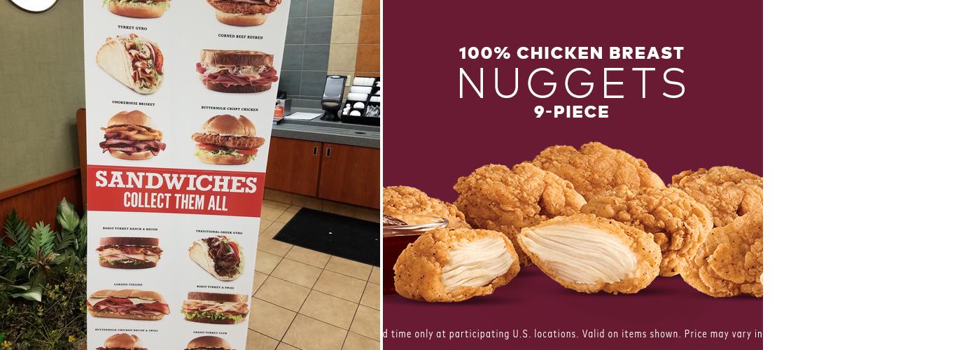 Arby's Menu