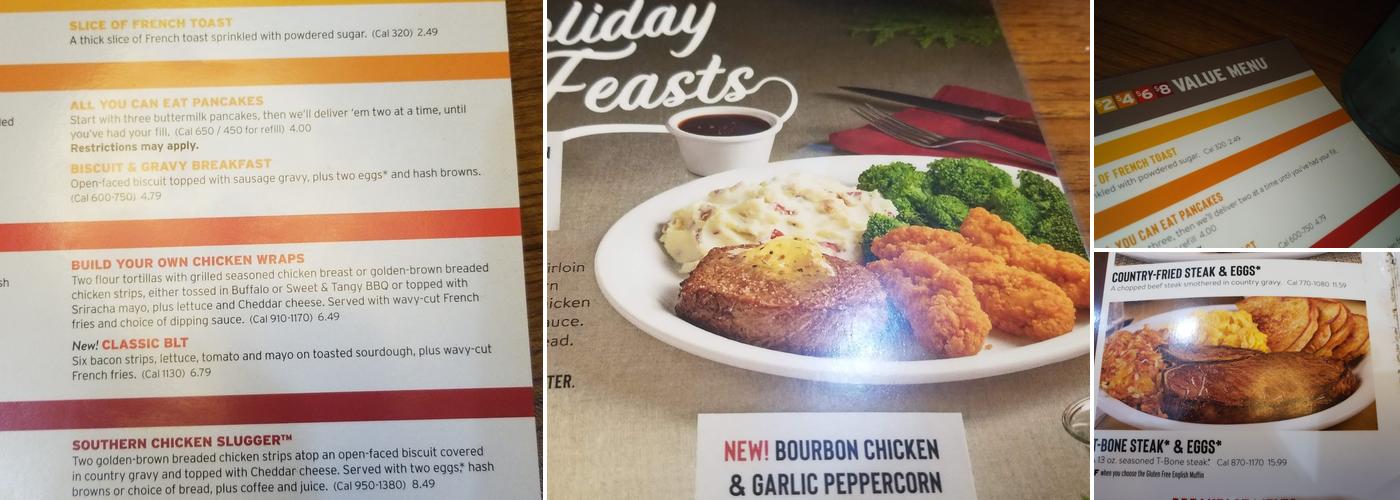 Denny's Menu