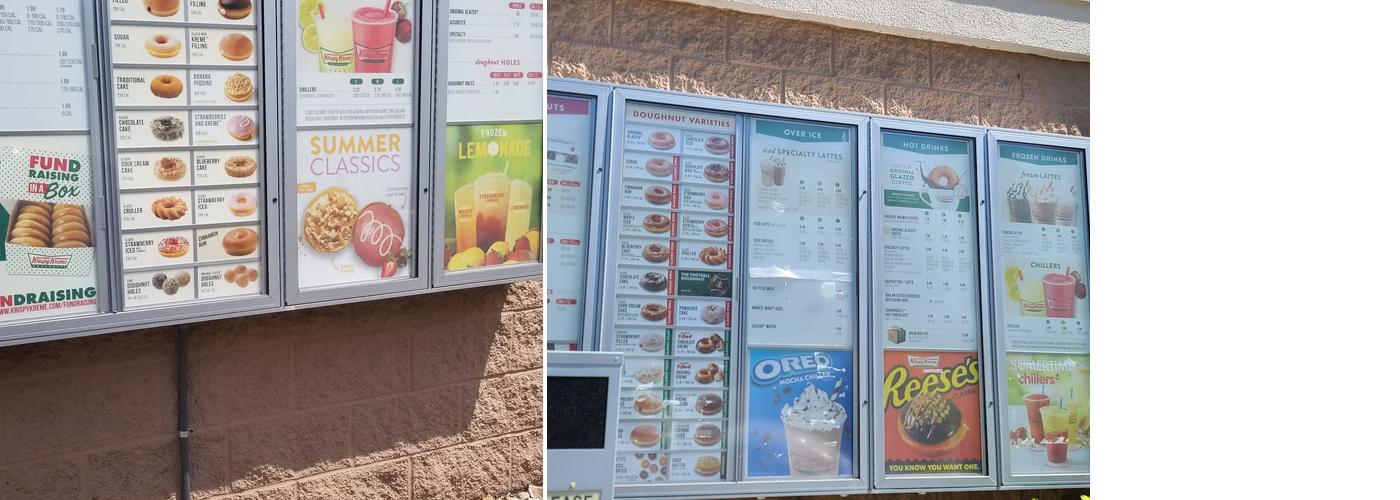 Krispy Kreme Menu