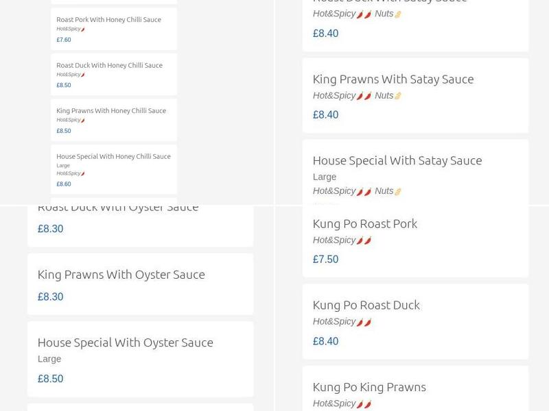 Po Lee Chinese Takeaway Menu