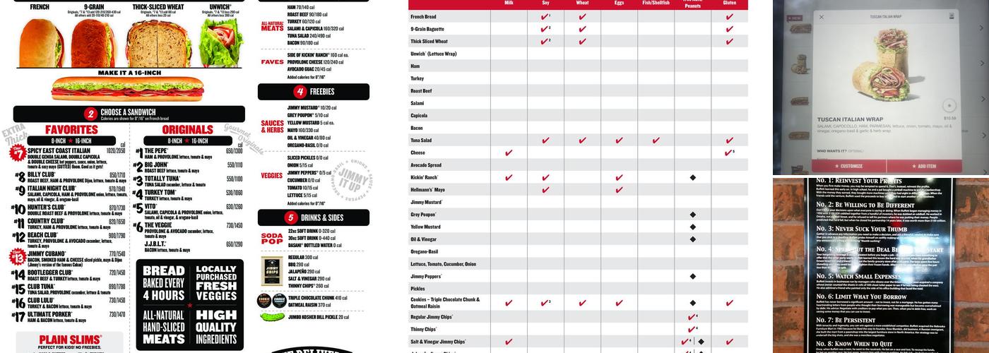 Jimmy John's Menu