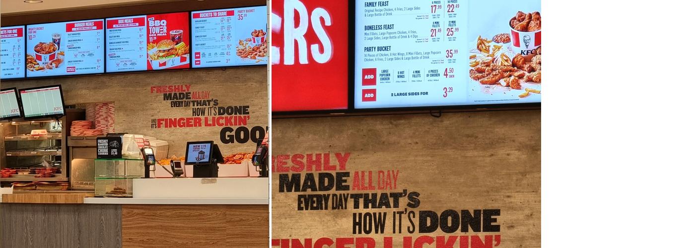 KFC Exeter- M5 Services Menu