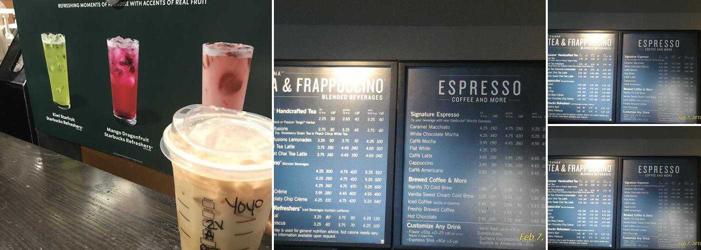 Starbucks Menu