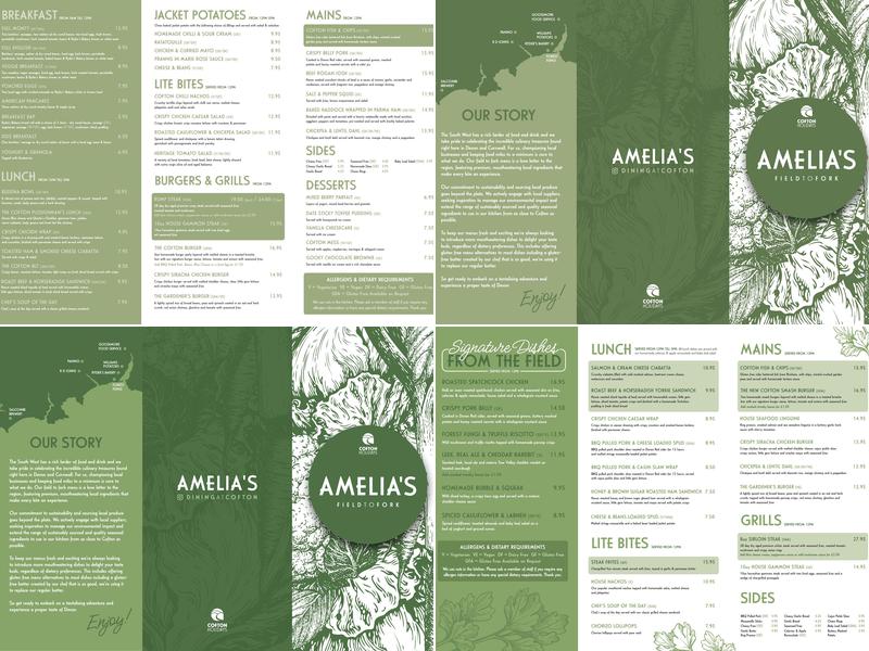 Amelia's Pantry Menu