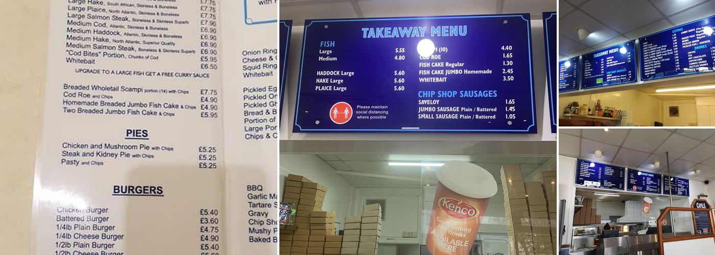 Capels Fish & Chip Menu