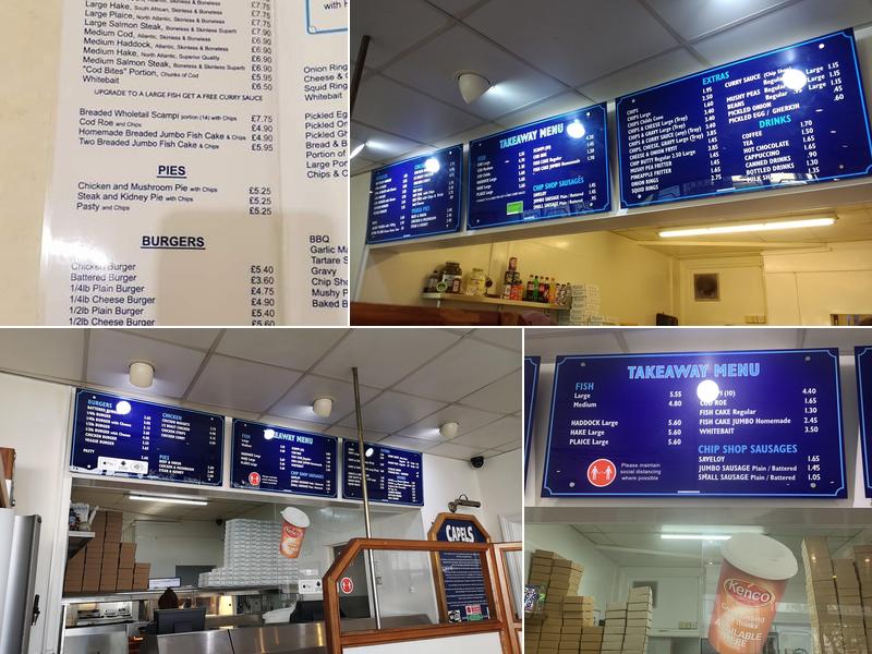 Capels Fish & Chip Menu