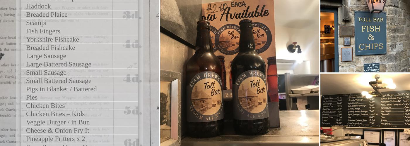 Toll Bar Fish & Chips Menu