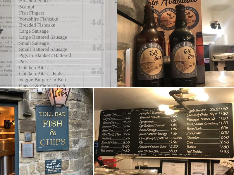 Toll Bar Fish & Chips Menu
