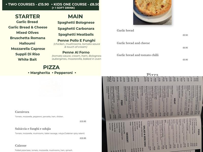 Colosseo Italian Restaurant Menu