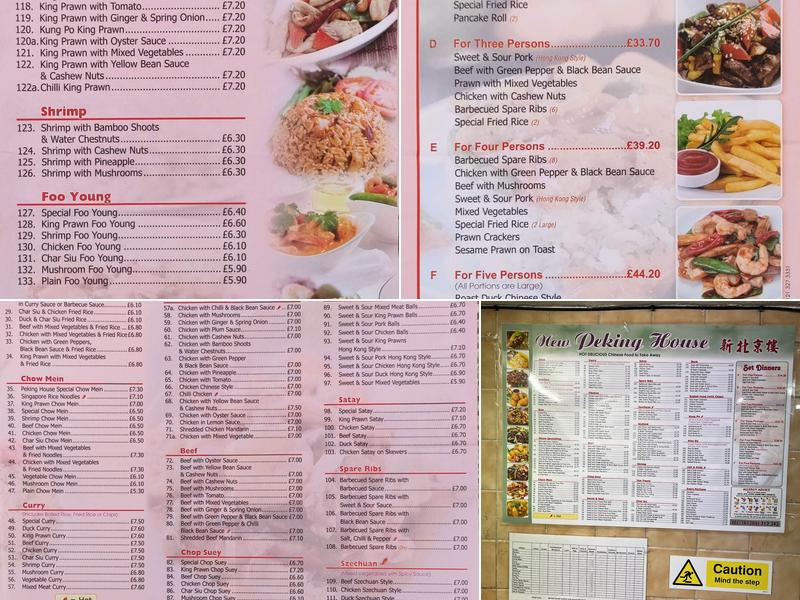 New Peking House Menu