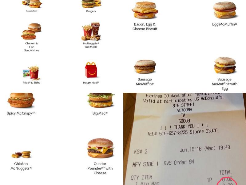 McDonald's Menu