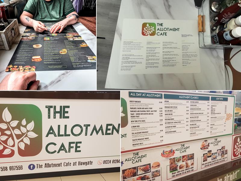 The Allotment Cafe Menu