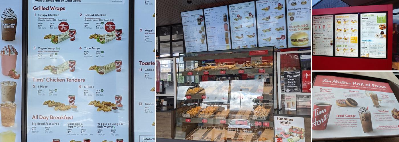 Tim Hortons Menu