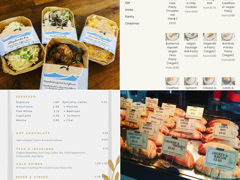 Oggies Cornish Kitchen Menu