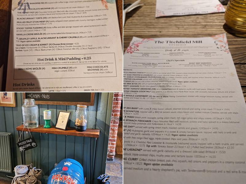The Titchfield Mill Menu