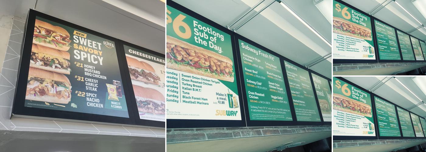 Subway Menu
