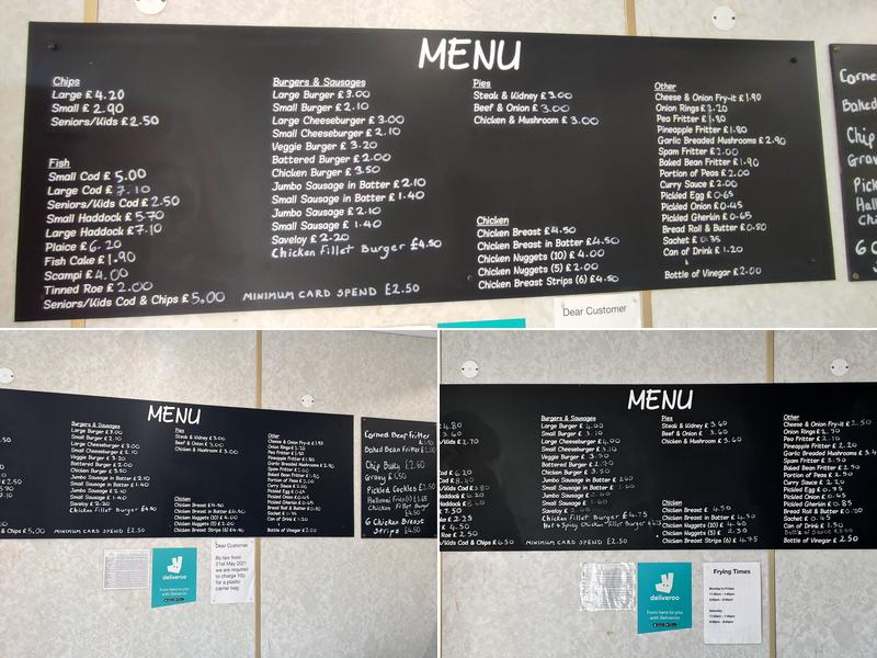 Plaice On The Green Menu