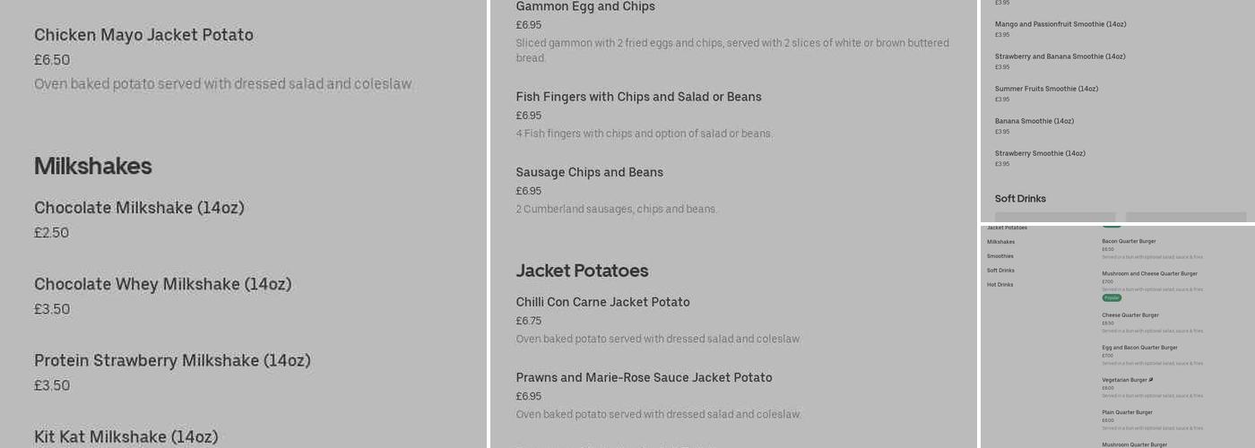 Sacred Chow Gosport Menu