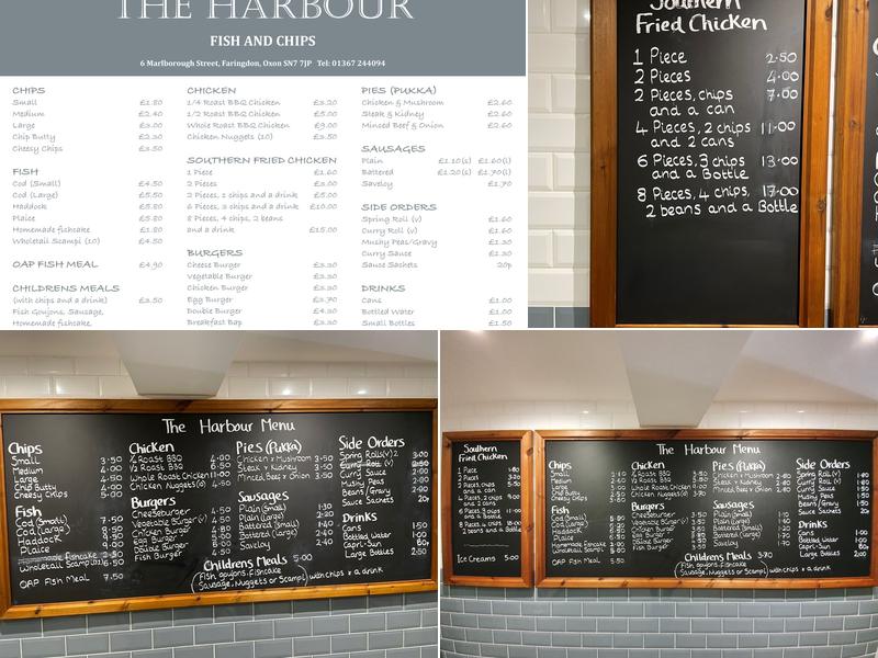 The Harbour Fish & Chips Menu