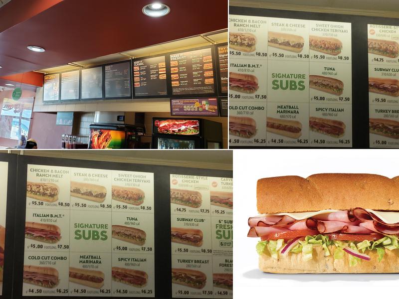 Subway Menu