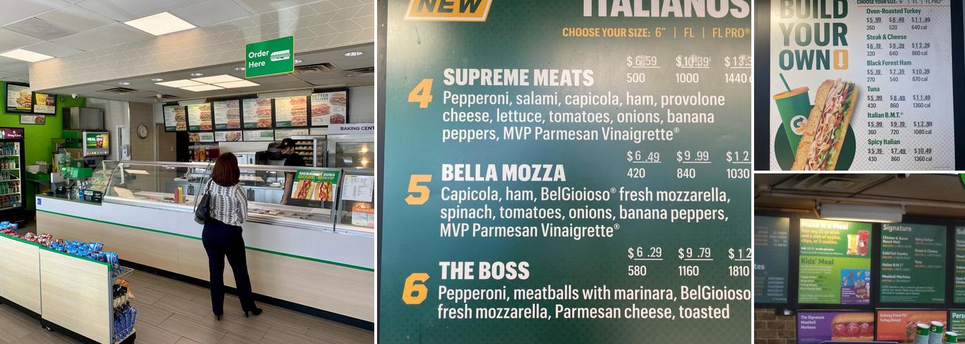 Subway Menu