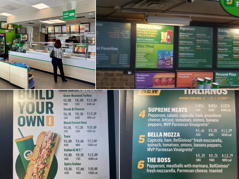 Subway Menu