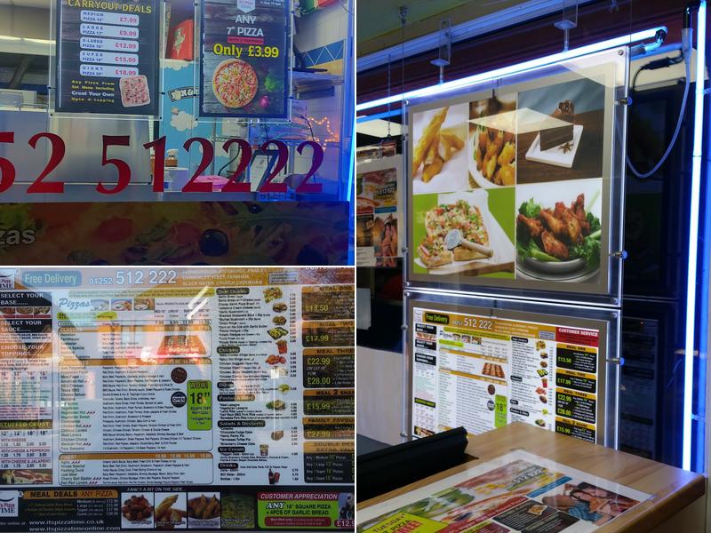 It's Pizza Time Menu