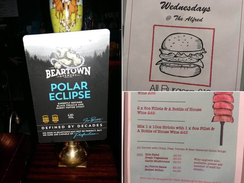 The Alfred Free House Menu