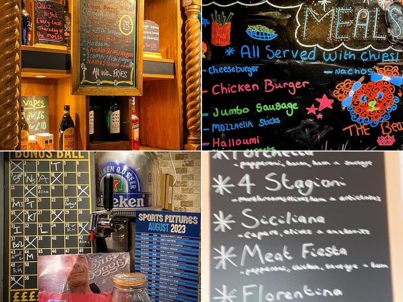 Bear & Ragged Staff Menu